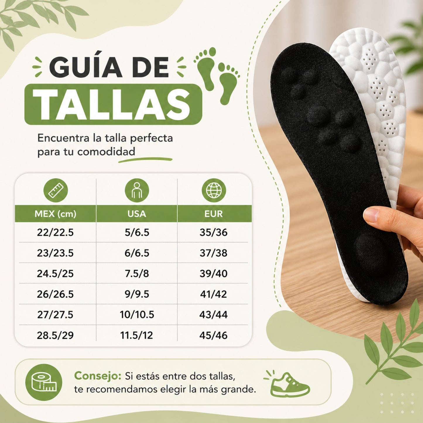 Plantillas Ergonómicas para fascitis, espolón y pie plano